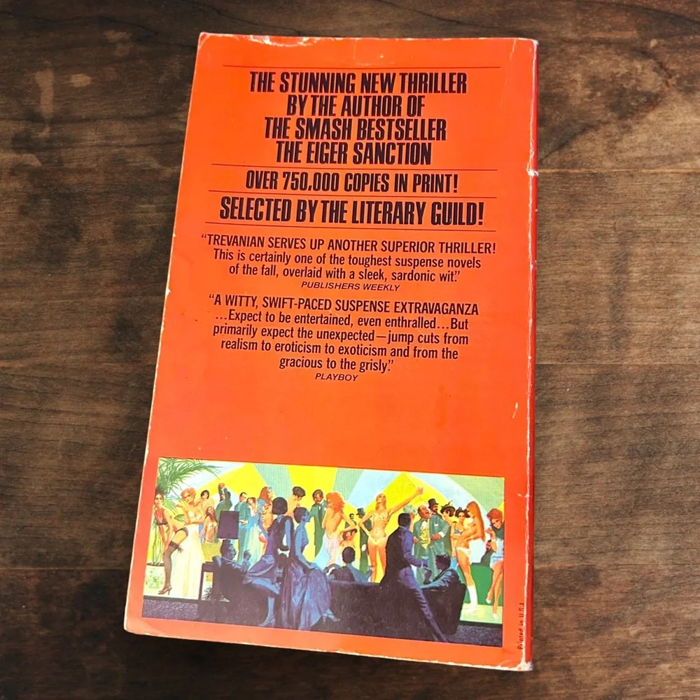 Book The Loo Sanction By Trevanian Paperback Jonathan Hemlock Thriller - Picture 2 of 5